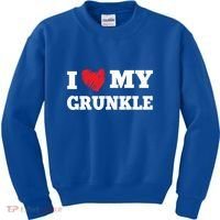 I Love My Grunkle Favorite Family Member Valentines Gift Kids Sweatshirt thumb 0