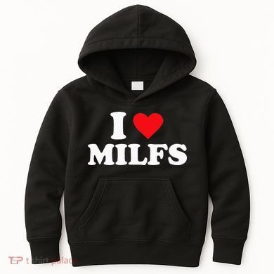 I Love Milfs Kids Hoodie