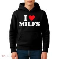 I Love Milfs Kids Hoodie thumb 4
