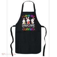 I Love My Daycare Bunnies Teacher Easter Day Apron thumb 0