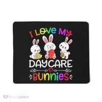 I Love My Daycare Bunnies Teacher Easter Day Mousepad thumb 0