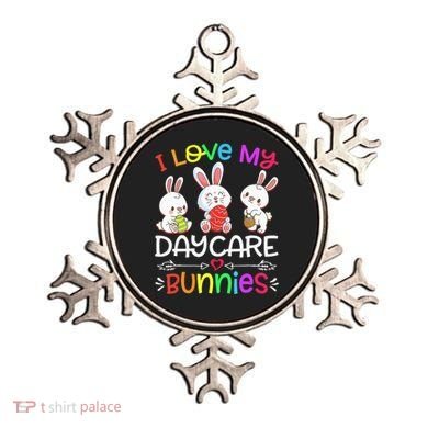 I Love My Daycare Bunnies Teacher Easter Day Ornament