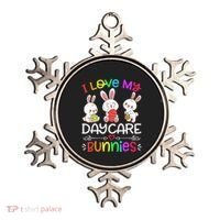 I Love My Daycare Bunnies Teacher Easter Day Ornament thumb 0