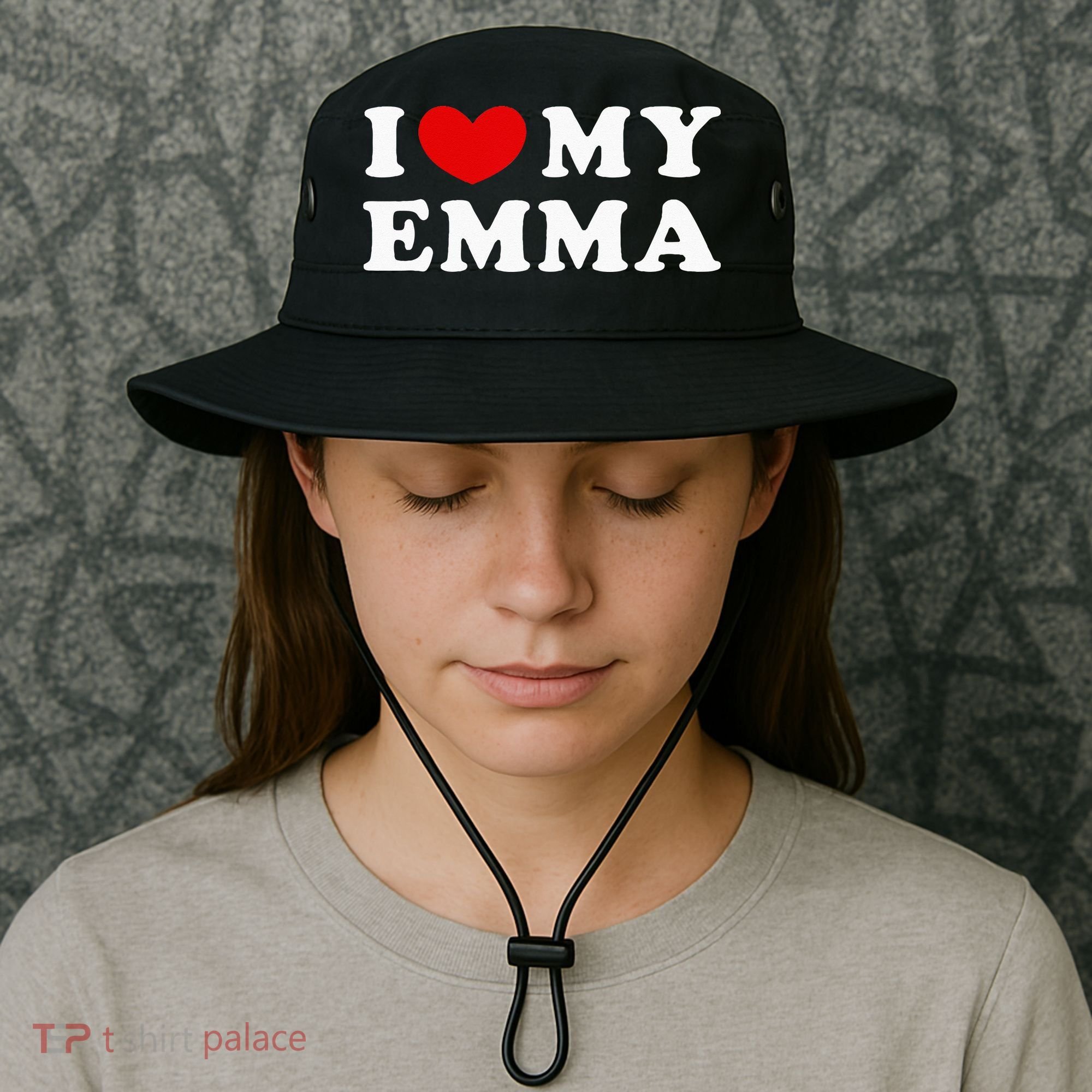 I Love My Emma I Heart My Emma Bucket Hat