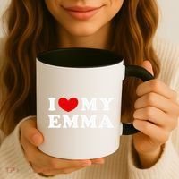 I Love My Emma I Heart My Emma Coffee Mug thumb 3