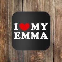 I Love My Emma I Heart My Emma Coaster thumb 0