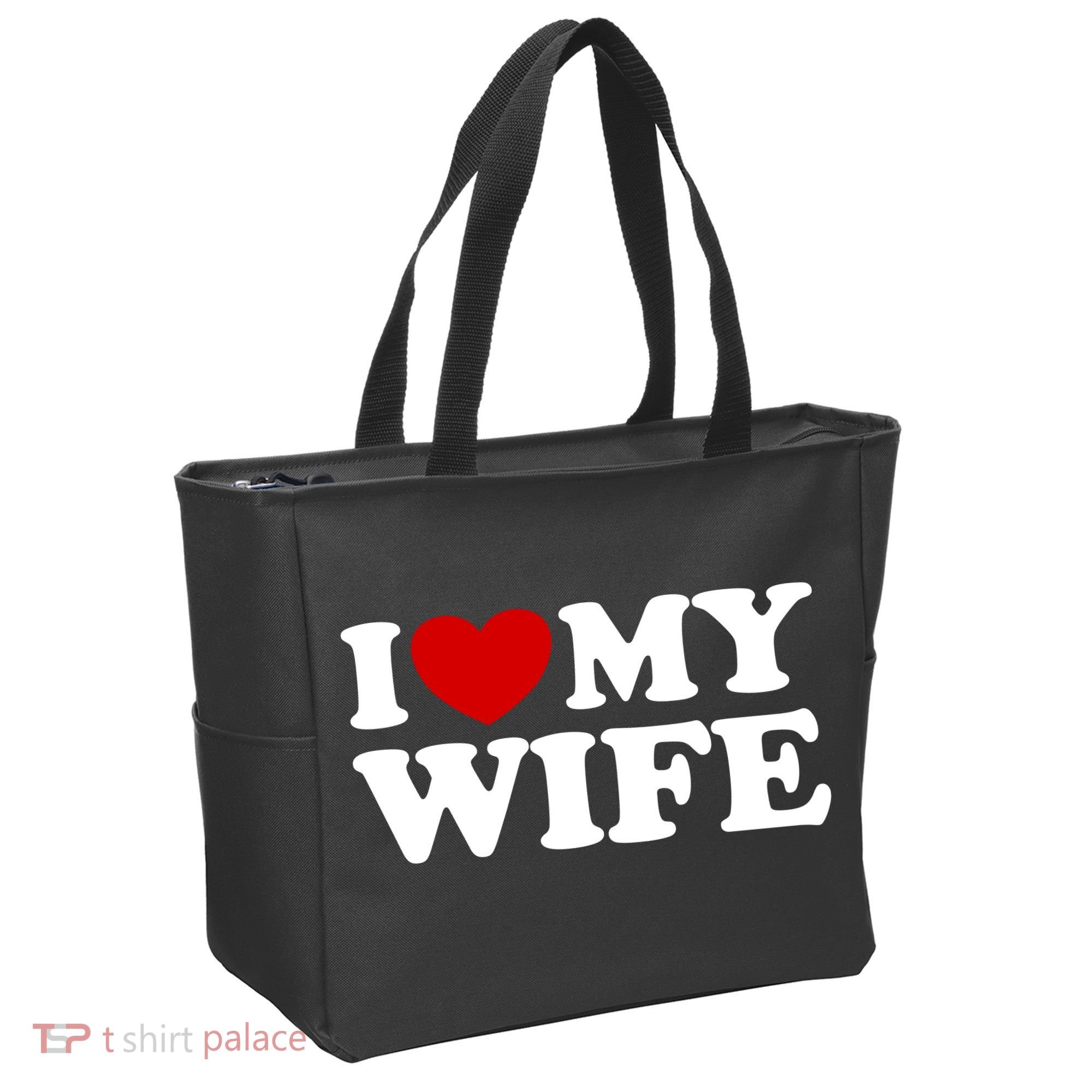 I Love My Wife Tote Bag