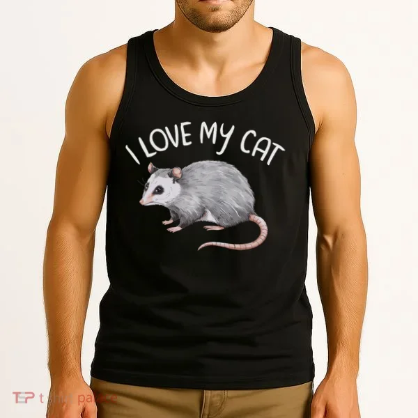 I Love My Cat Opossum Tank Top