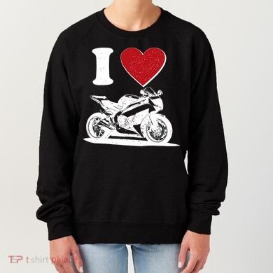 I Love Motorcycles Women's Sweatshirt