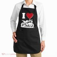 I Love Motorcycles Apron thumb 2