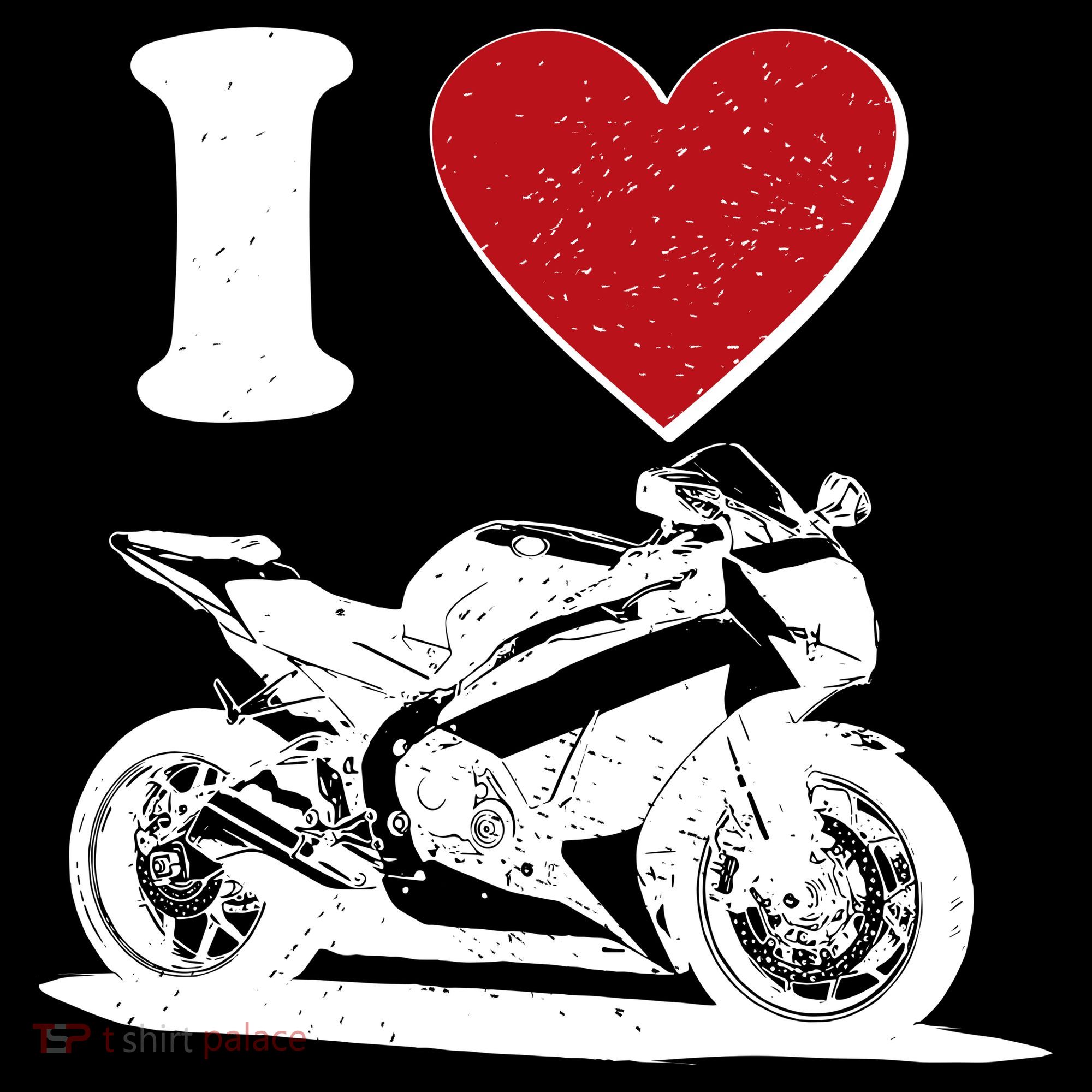 I Love Motorcycles Apron