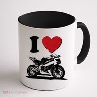 I Love Motorcycles Coffee Mug thumb 1