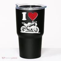 I Love Motorcycles Tumbler thumb 0