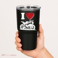 I Love Motorcycles Tumbler thumb 2