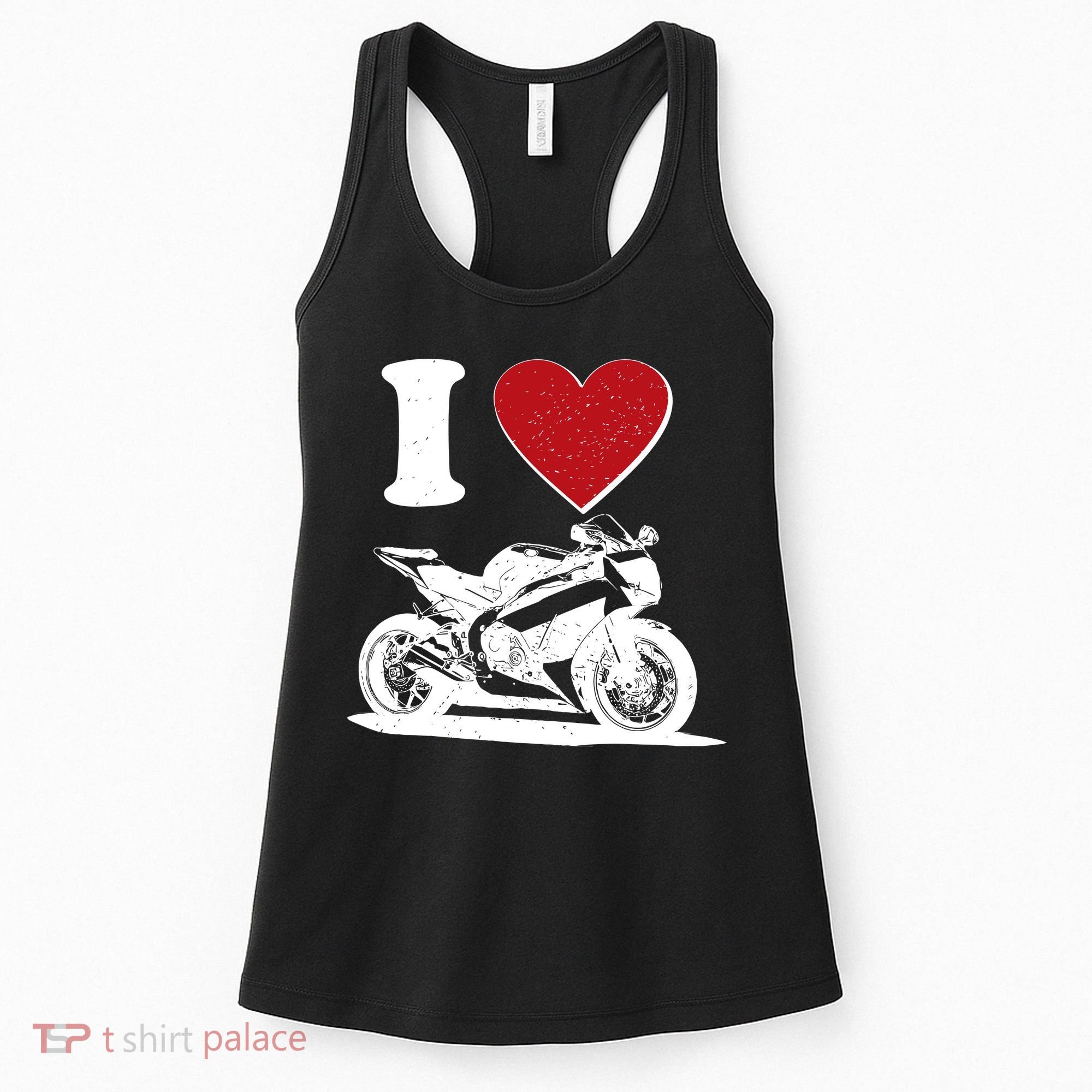 I Love Motorcycles Women's Tank Top