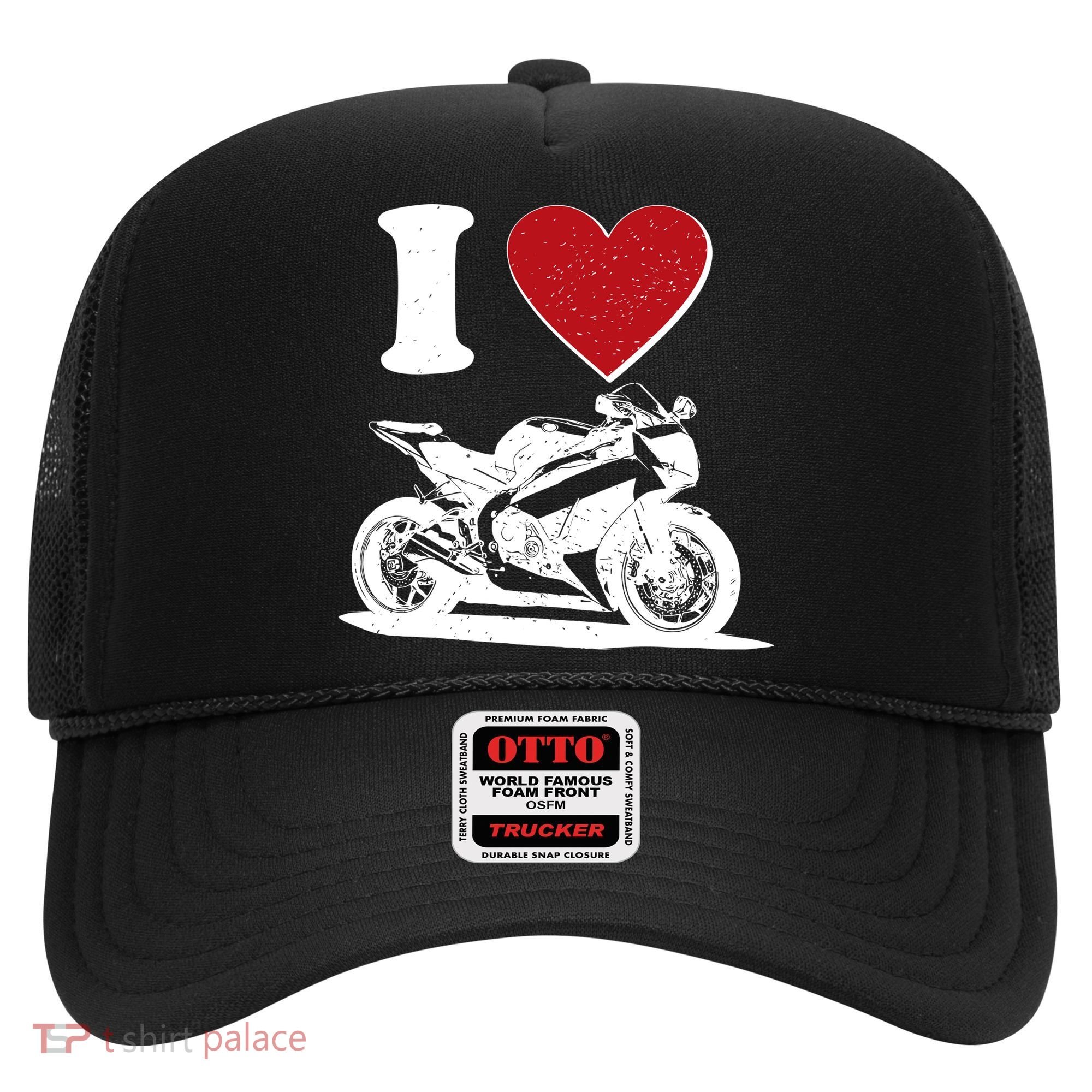 I Love Motorcycles Hat