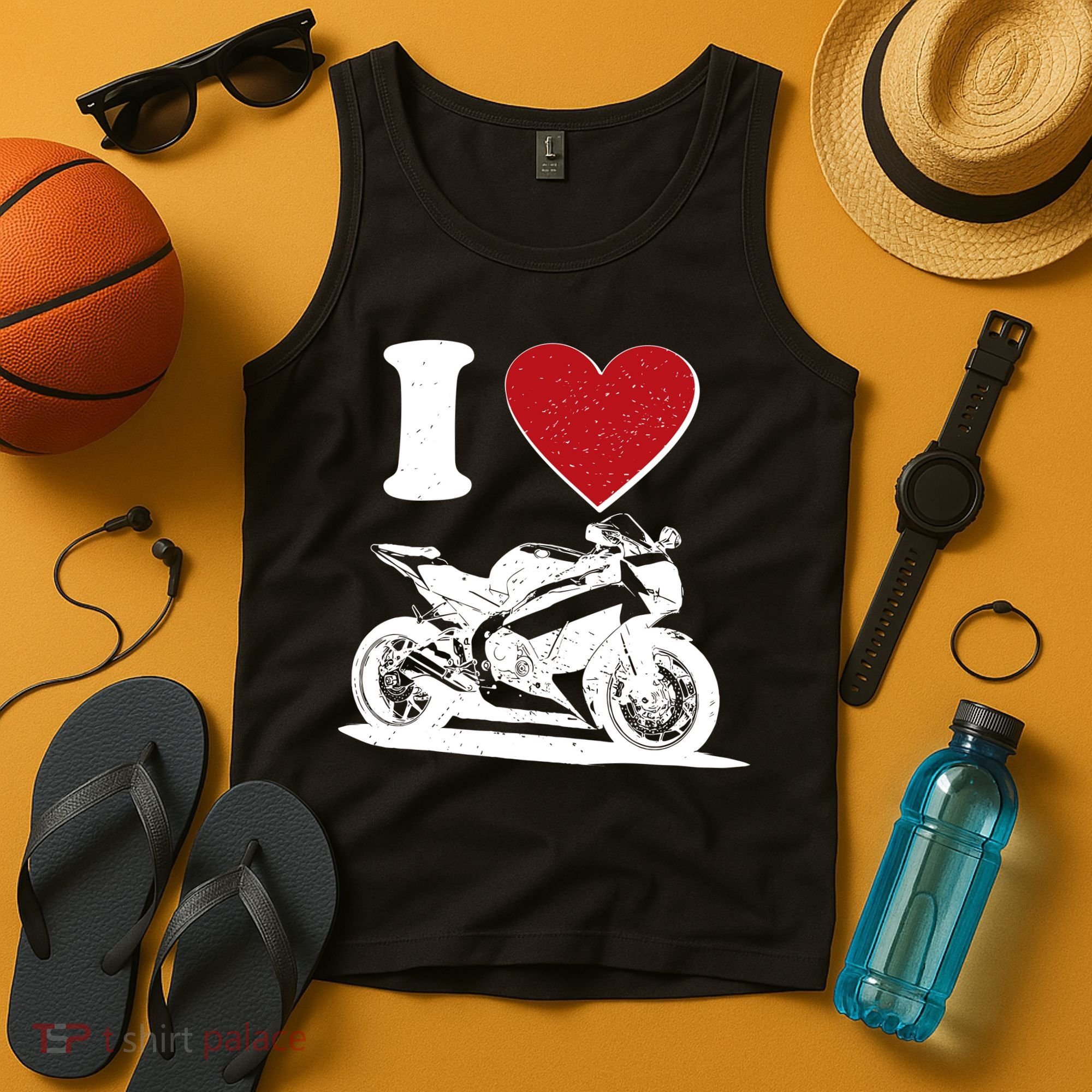 I Love Motorcycles Tank Top
