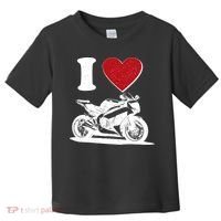 I Love Motorcycles Toddler T-Shirt thumb 0