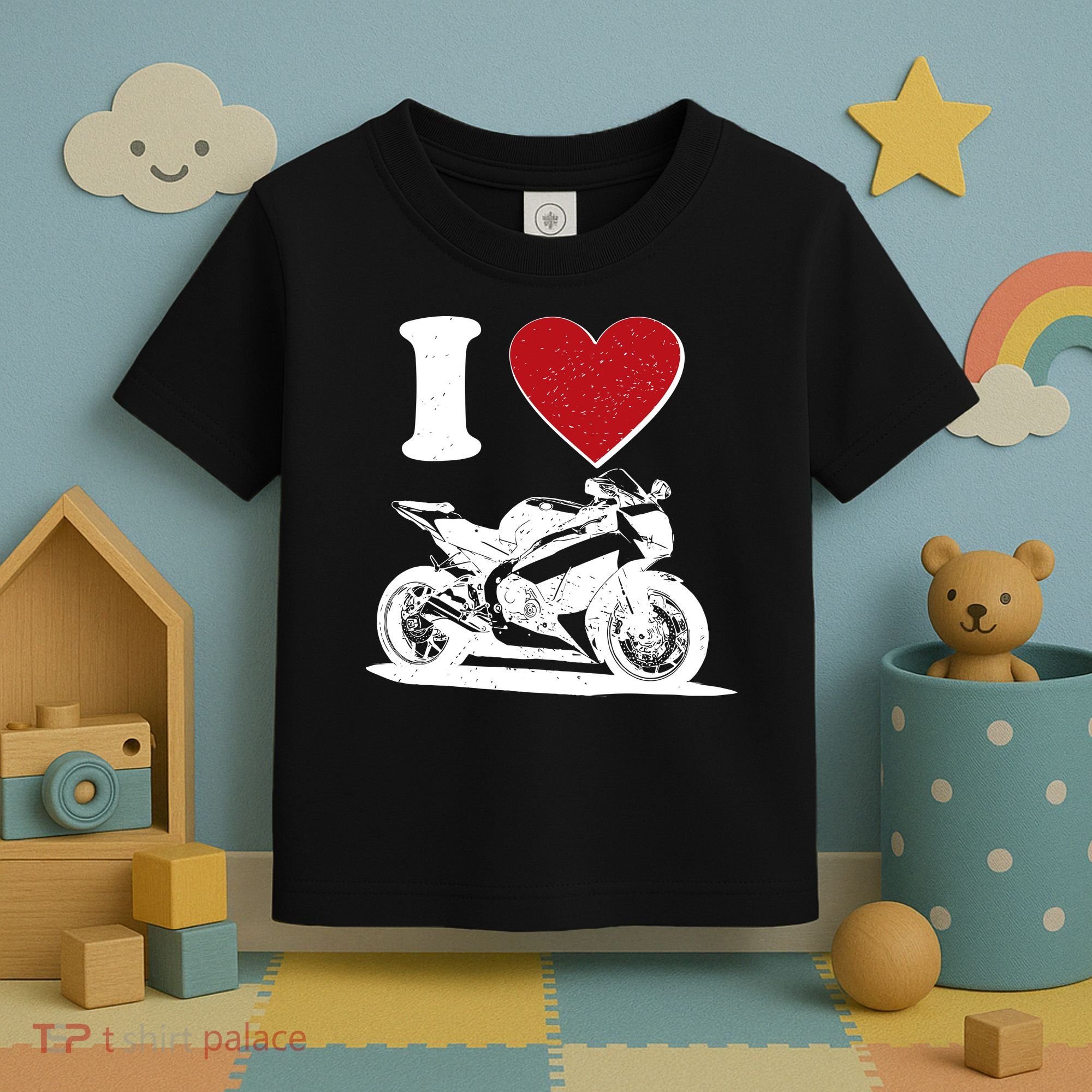 I Love Motorcycles Toddler T-Shirt