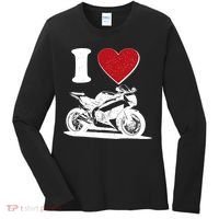 I Love Motorcycles Women's Long Sleeve Shirt thumb 0