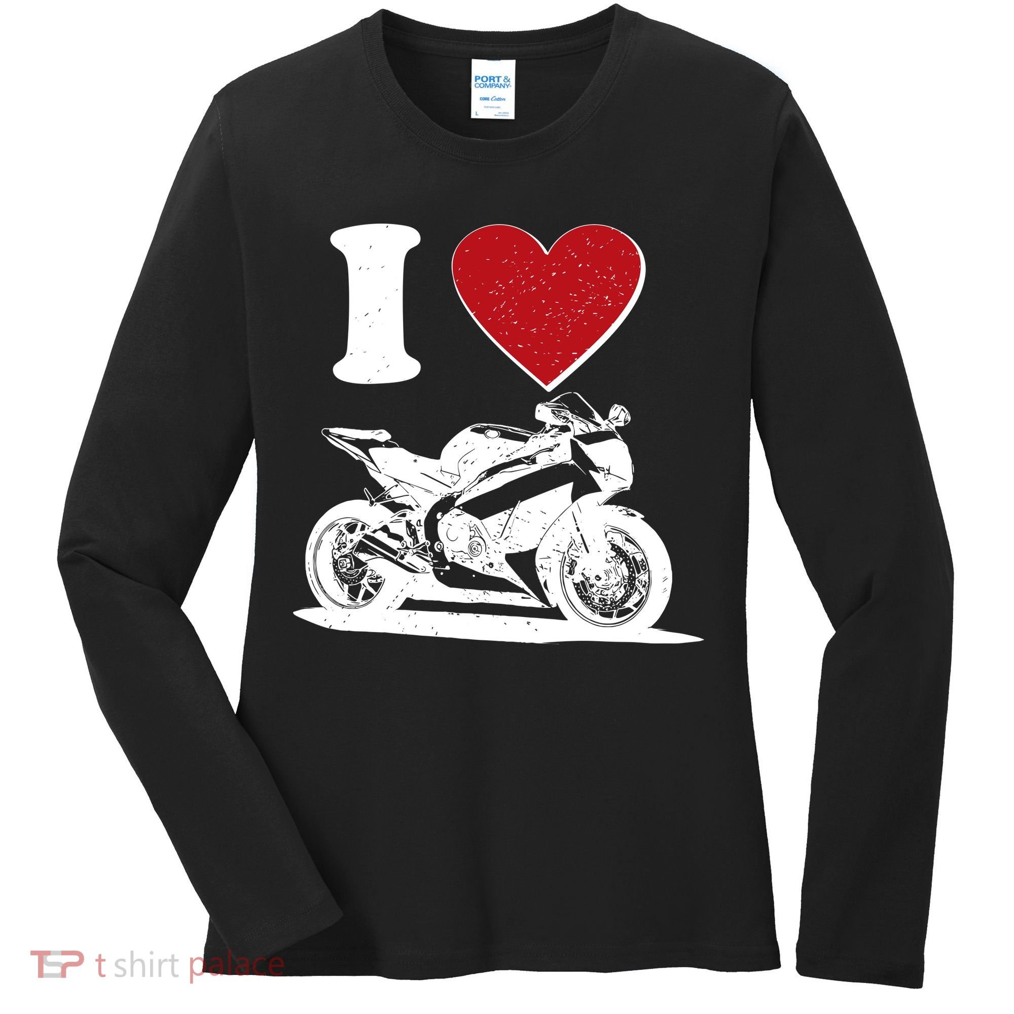 I Love Motorcycles Women's Long Sleeve Shirt