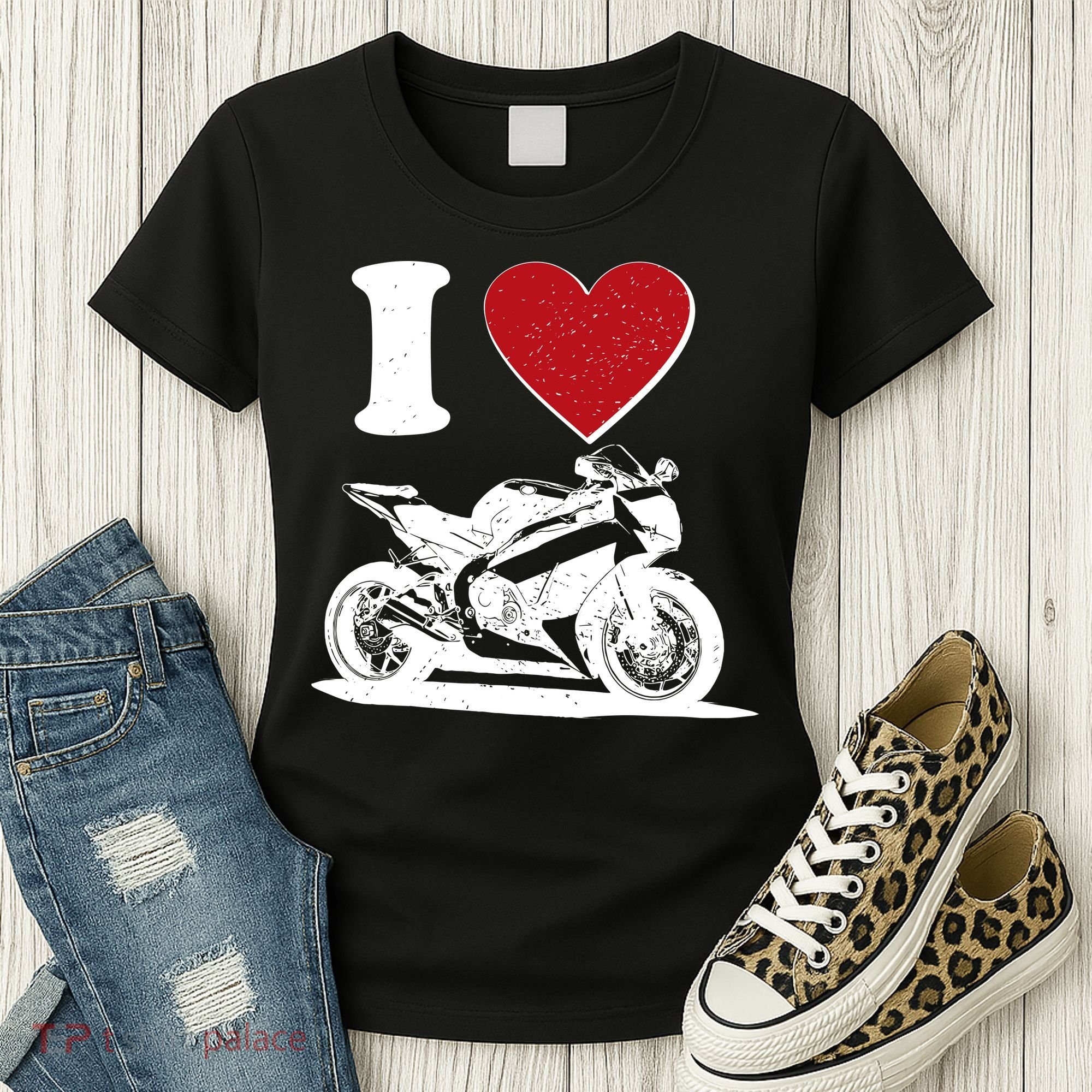 I Love Motorcycles Women's T-Shirt