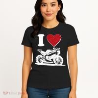 I Love Motorcycles Women's T-Shirt thumb 4