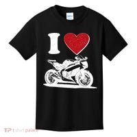 I Love Motorcycles Kids T-Shirt thumb 0