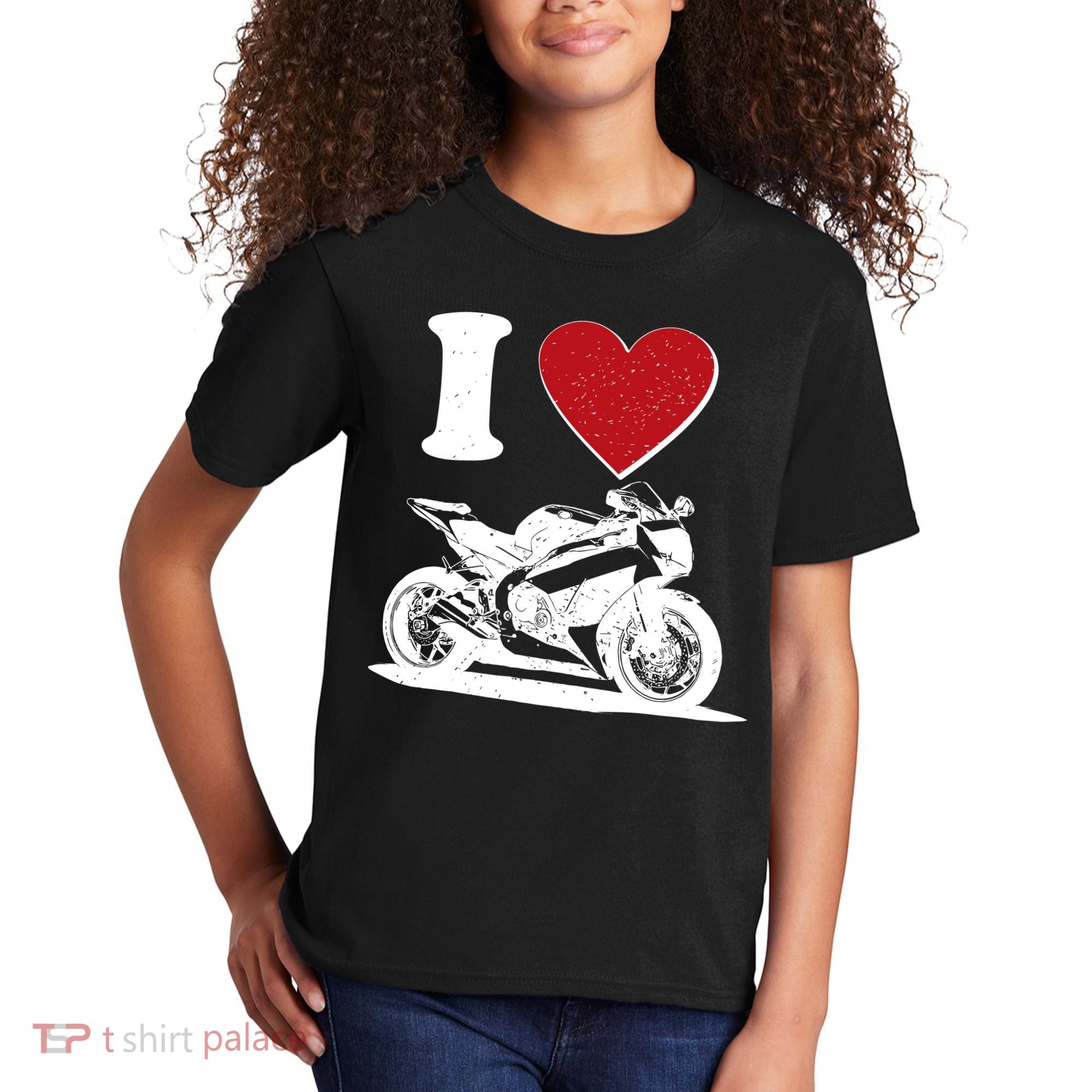 I Love Motorcycles Kids T-Shirt