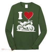 I Love Motorcycles Long Sleeve Shirt thumb 0