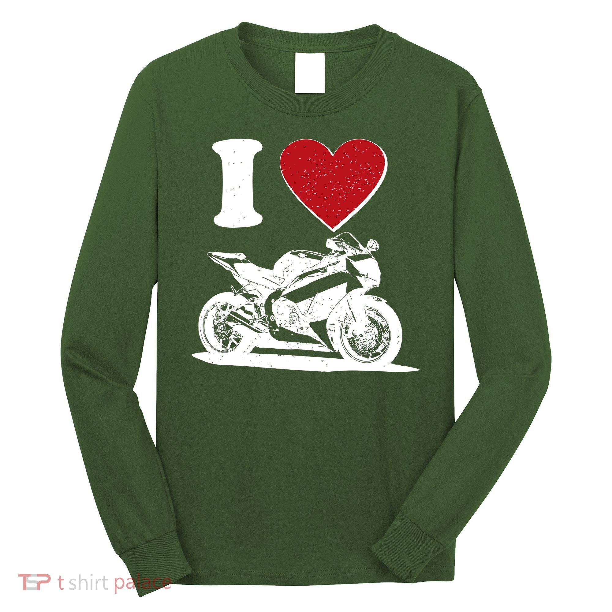 I Love Motorcycles Long Sleeve Shirt