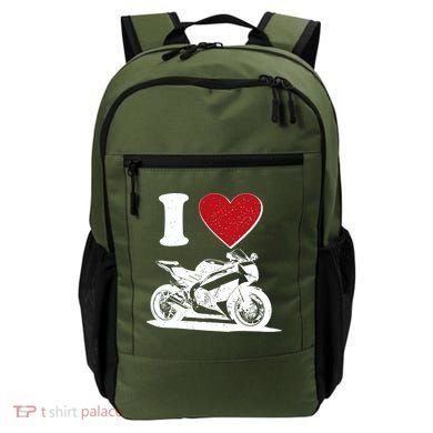 I Love Motorcycles Backpack