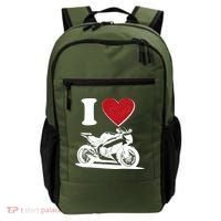 I Love Motorcycles Backpack thumb 0