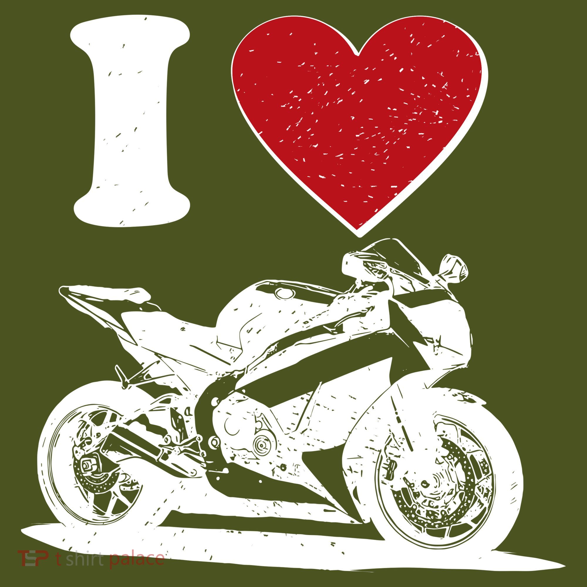 I Love Motorcycles Mousepad