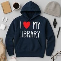 I Love My Library For Book Lovers Readers Librarian Hoodie thumb 3