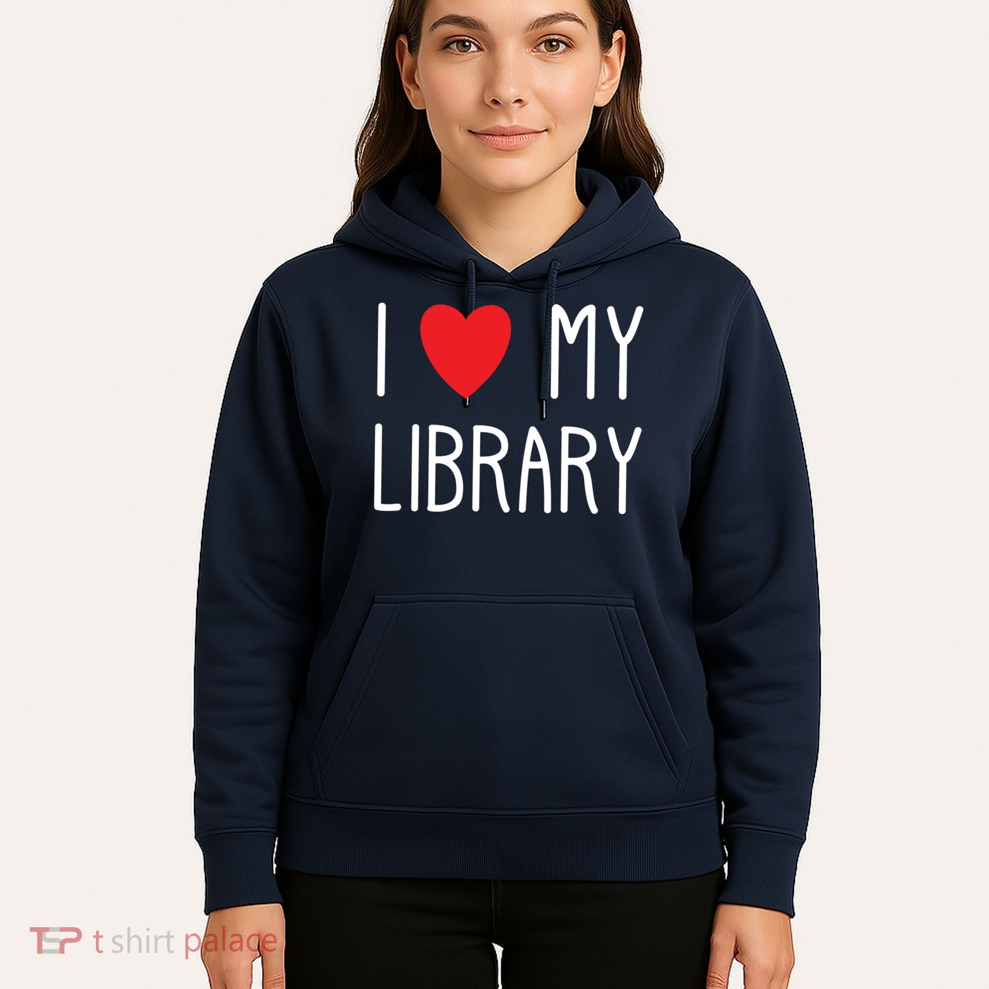 I Love My Library For Book Lovers Readers Librarian Hoodie