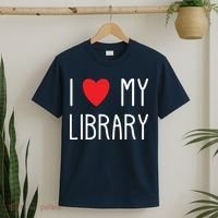 I Love My Library For Book Lovers Readers Librarian T-Shirt thumb 2