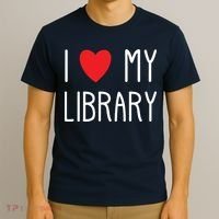 I Love My Library For Book Lovers Readers Librarian T-Shirt thumb 3