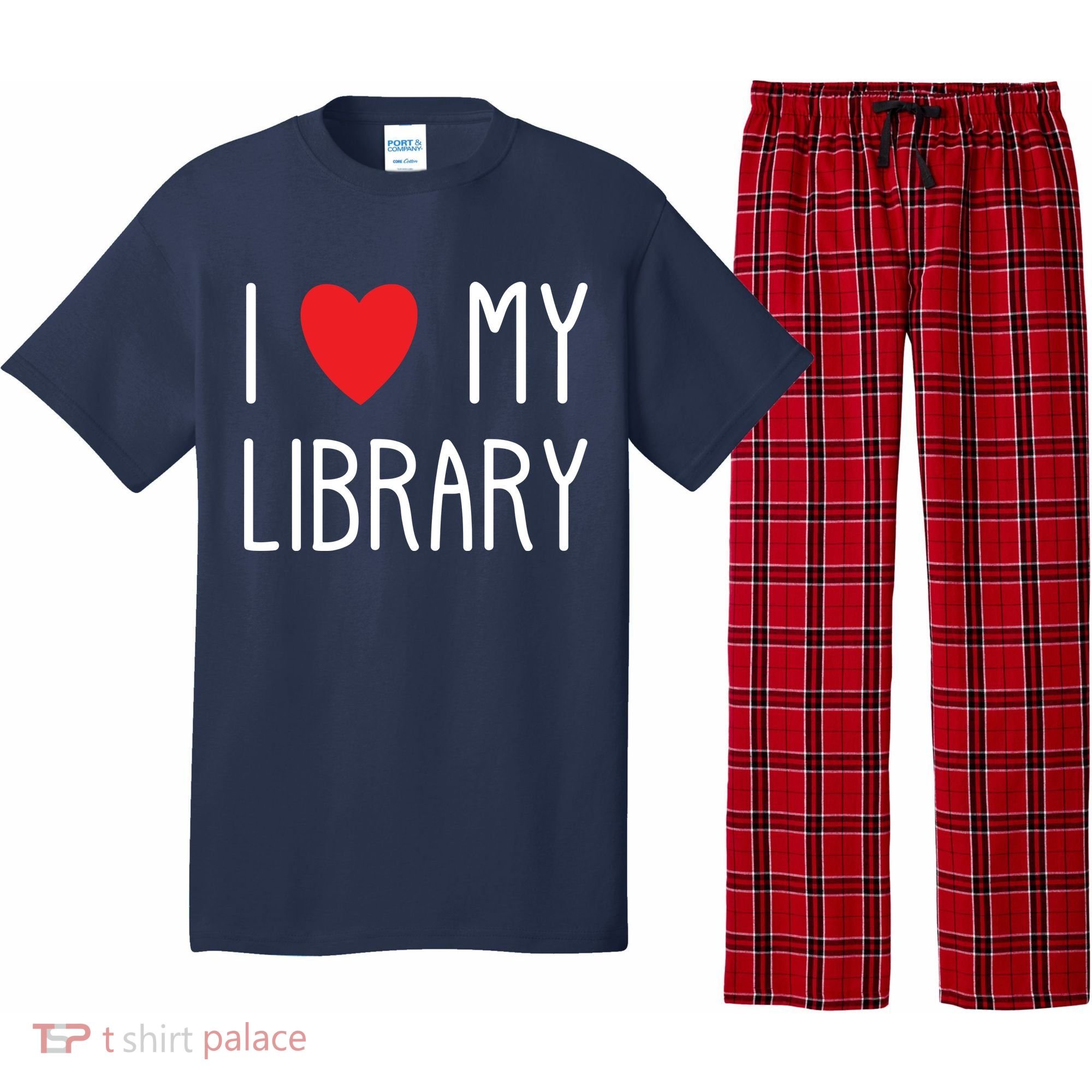 I Love My Library For Book Lovers Readers Librarian Pajama Set