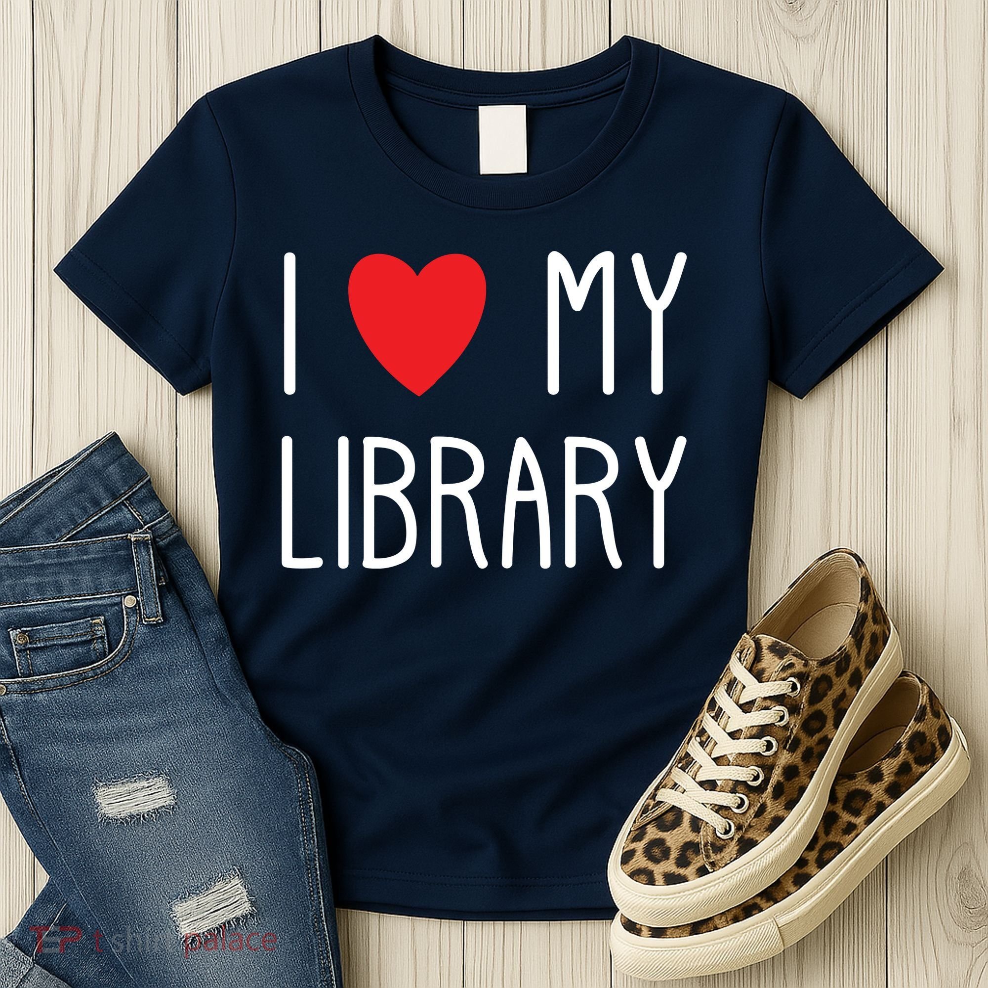 I Love My Library For Book Lovers Readers Librarian Women's T-Shirt