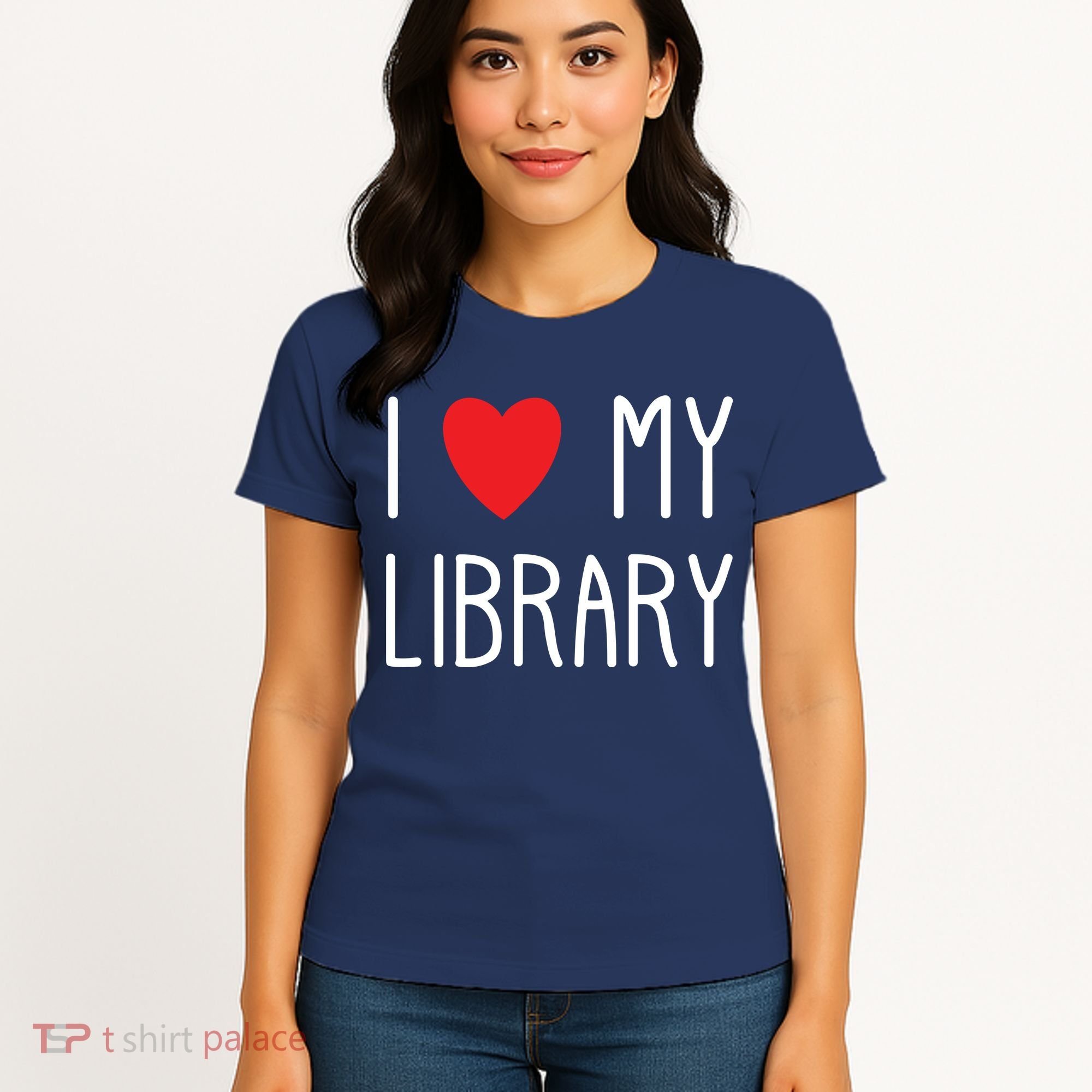 I Love My Library For Book Lovers Readers Librarian Women's T-Shirt