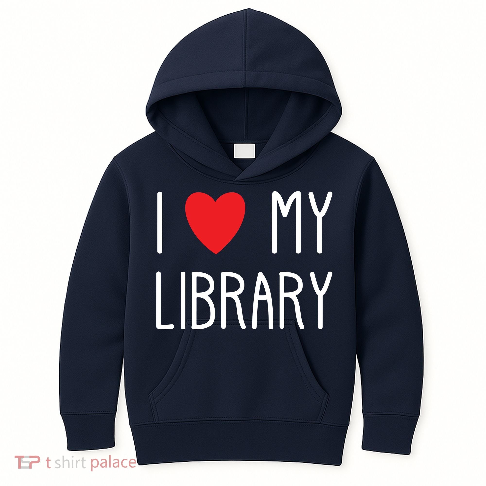 I Love My Library For Book Lovers Readers Librarian Kids Hoodie