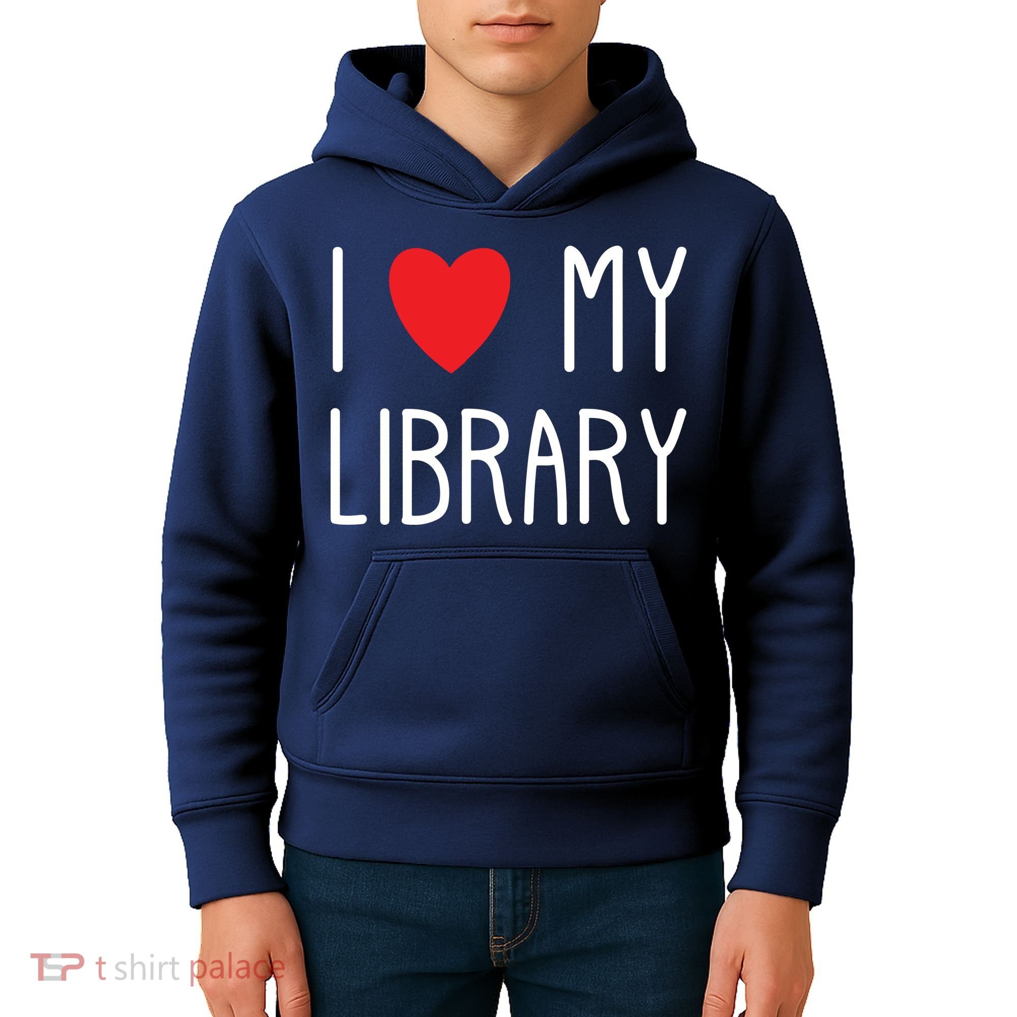 I Love My Library For Book Lovers Readers Librarian Kids Hoodie