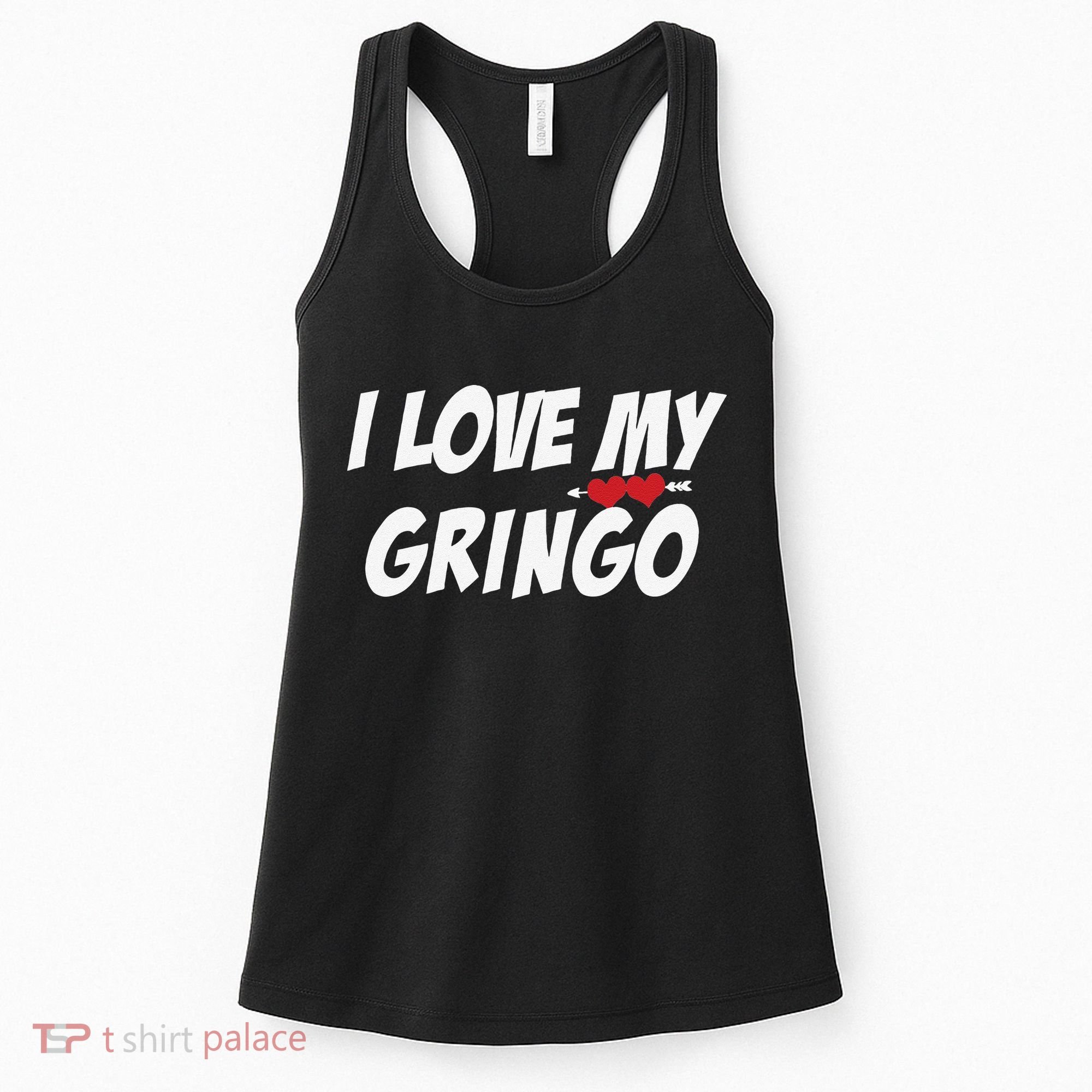 I Love My Gringo Valentine's Day For Latinafriend Wife Women's Tank Top