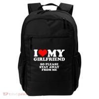 I Love My Girlfriend So Please Stay Away From Me Backpack thumb 0