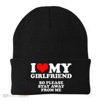 I Love My Girlfriend So Please Stay Away From Me Beanie thumb 0