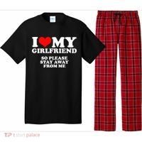 I Love My Girlfriend So Please Stay Away From Me Pajama Set thumb 0