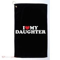 I Love My Daughter Golf Towel thumb 0