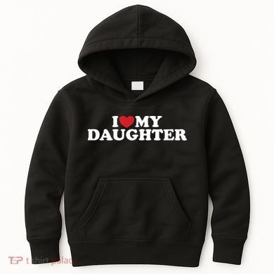 I Love My Daughter Kids Hoodie
