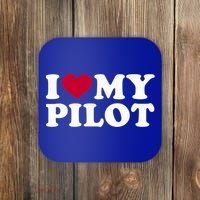 I Love My Pilot Gift Coaster thumb 0